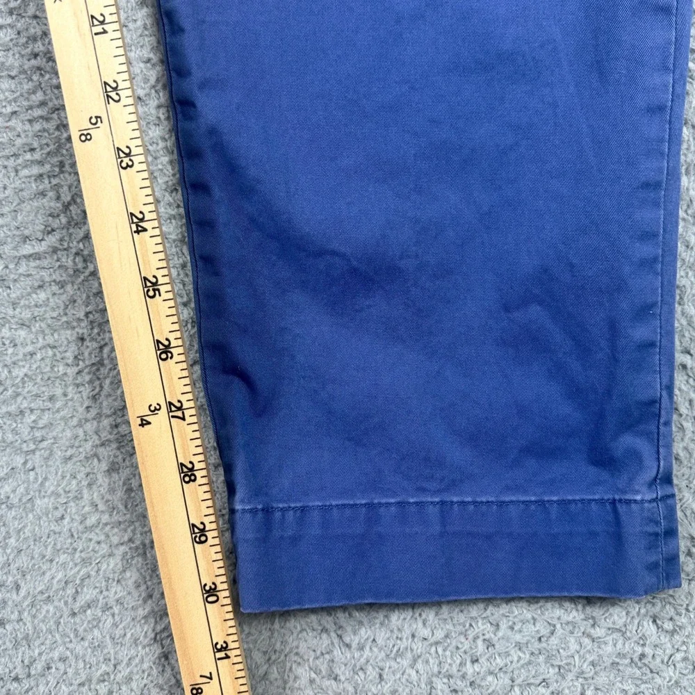 Polo Ralph Lauren Slim Stretch Chino Pants‎ Mens 40x32 (Fits 38x31) Blue Cotton